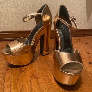 Forever 21 Metallic Pink Platform